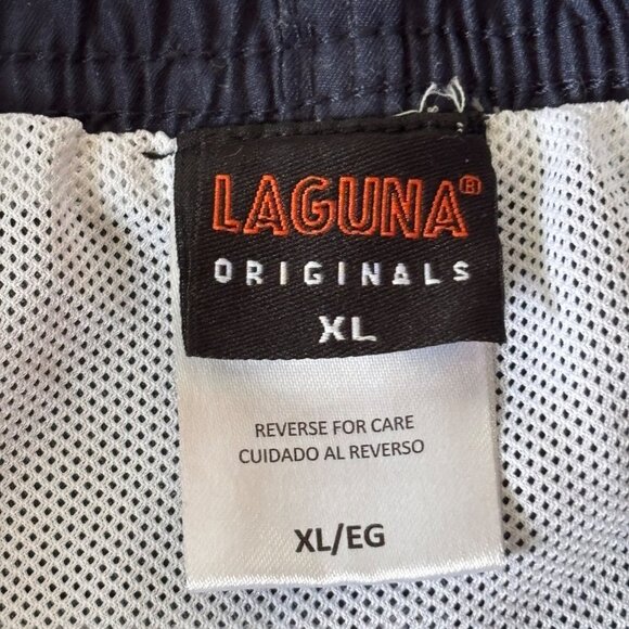 Laguna Originals XL Mens Swim Shorts Blue Mesh Lining & Pockets Surf Swim Ocean - Picture 2 of 10